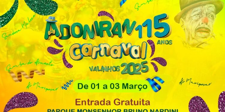 Valinhos terá Vila do Samba com homenagem a Adoniran Barbosa no Parque Municipal